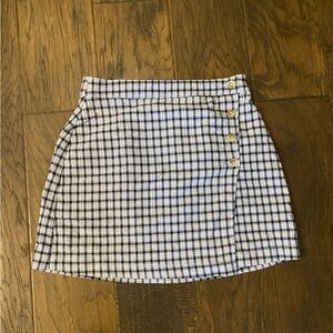 Hollister Plaid Button-Detail Skirt